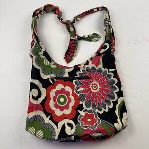 Ming’s Bags Bohemian Hobo Shoulder Bag Purse Crossbody Canvas Floral Zipped